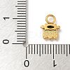 Ion Plating(IP) 304 Stainless Steel with Rhinestone Charms STAS-G351-17G-4