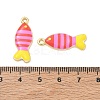 Printed Brass Pendants KK-CBA42CA-06G-07-3
