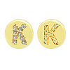 Brass Micro Pave Clear Cubic Zirconia Beads KK-T030-LA843-KX3-3