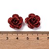 3D Rose Flower Baking Paint Aluminum Beads FIND-L019-01F-3