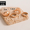 4Pcs Alloy Finger Rings Sets WG7802C-18-3