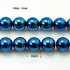 Non-Magnetic Synthetic Hematite Beads Strands G-C019-6mm-1