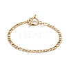 Ion Plating(IP) 304 Stainless Steel Chain Bracelets for Women or Men BJEW-A039-03G-1