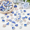 500G 4 Styles Handmade Porcelain Cabochons PORC-SP0001-22-6