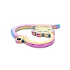 PVD Vacuum Plating 304 Stainless Steel Pendant Cabochon Settings For Enamel STAS-F249-46M-3