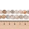 Natural Black Gold Rutilated Quartz Beads Strands G-H093-B02-8MM-4