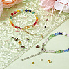 Brass Crimp Beads Covers and Crimp Beads KK-TA0007-03-15