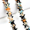 Spray Painted Synthetic Turquoise Beads Strands UNKW-T001-11K-05-4