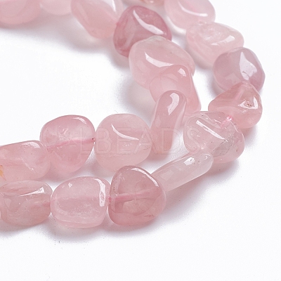 Natural Madagascar Rose Quartz Beads Strands G-G841-A07-1