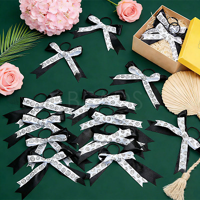 24Pcs 12 Style Polyester Hair Ties OHAR-PH00011-1