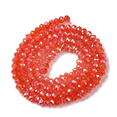 Baking Electroplate Glass Beads Strands DGLA-A039-J4mm-BM-1