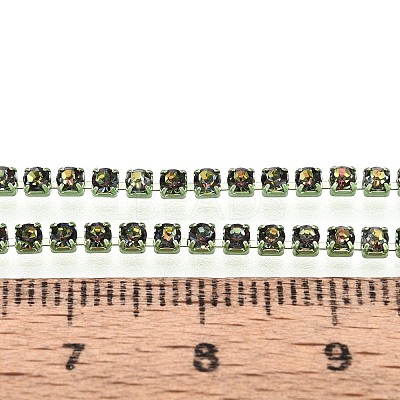 Iron Rhinestone Cup Chains CH-N005-05B-1