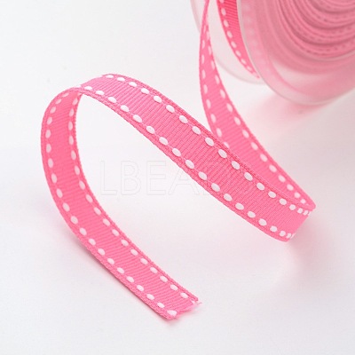 Grosgrain Polyester Ribbons for Gift Packings SRIB-I001-009-156W-1
