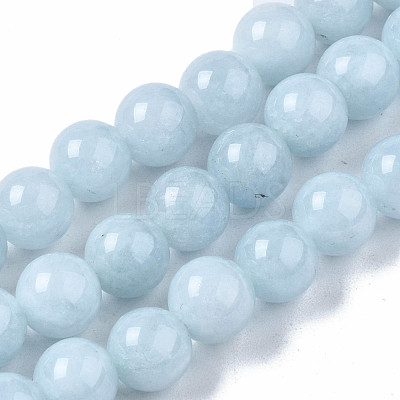Natural Chalcedony Beads Strands X-G-S333-8mm-004-1