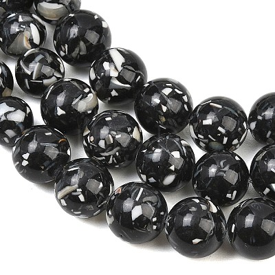 Synthetic Turquoise and Sea Shell Assembled Graduated Beads Strands GG-CBA2AE1-A07-F-1