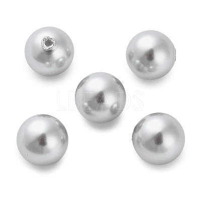 Baking Paint Pearlized Glass Pearl Round Beads X-HY-Q001-02A-04-1