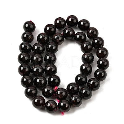 Natural Garnet Gemstone Bead Strands X-G-R263-10mm-1