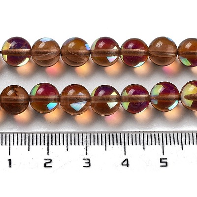 Synthetic Moonstone Beads Strands G-P528-J02-02-1