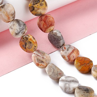 Natural Crazy Lace Agate Beads Strands G-O120-13-1