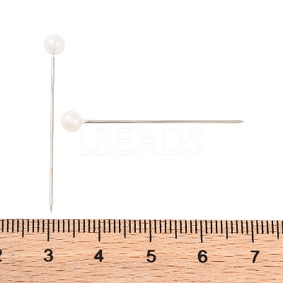 White Color Platinum Plated Ball Head Pins X-NEED-D002-1-1