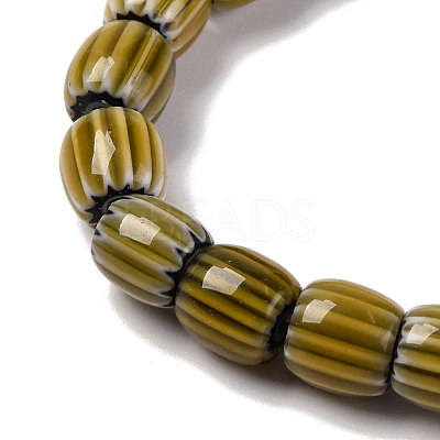 Handmade Lampwork Chevron Beads Strands LAMP-K041-01B-16-1