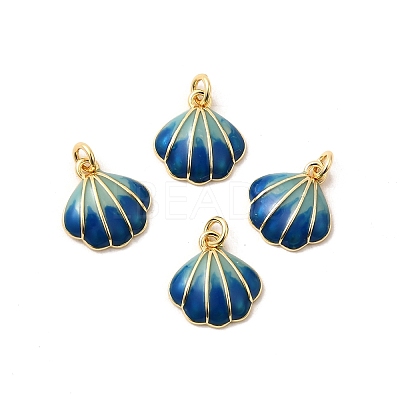 Brass Enamel Charms KK-H002-35G-02-RS-1