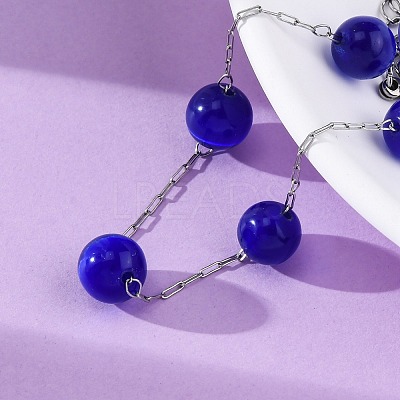 304 Stainless Steel Cable Chain Bracelets BJEW-C094-01P-02-1