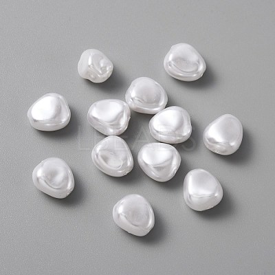 ABS Plastic Imitation Pearl  Beads KY-WH0036-30-1