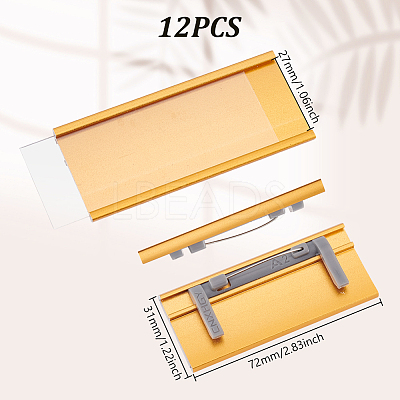 Aluminium Alloy Name Plate Holder FIND-WH0176-26G-1