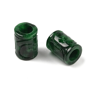 Natural Myanmar Jade/Burmese Jade Carved European Beads G-E418-28-01-1