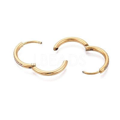 304 Stainless Steel Hoop Earrings STAS-Q113-13G-01-1