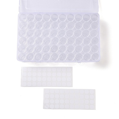 60Pcs Plastic Column Bead Storage Containers CON-C017-01-1