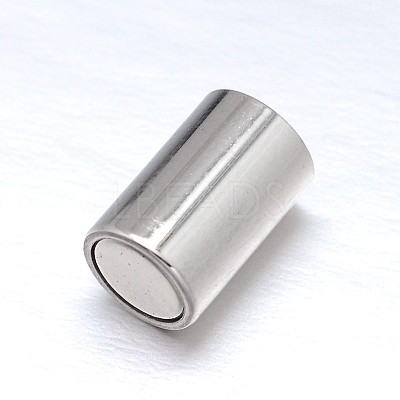 Tarnish Resistant 304 Stainless Steel Magnetic Clasps with Glue-in Ends STAS-M200-B-01-1