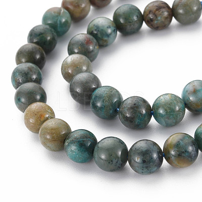 Natural Chrysocolla Beads Strands G-S376-004B-1