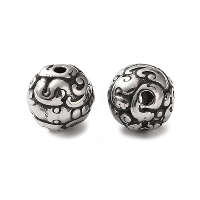 304 Stainless Steel Beads SA-CBA043D-01G-AS-1