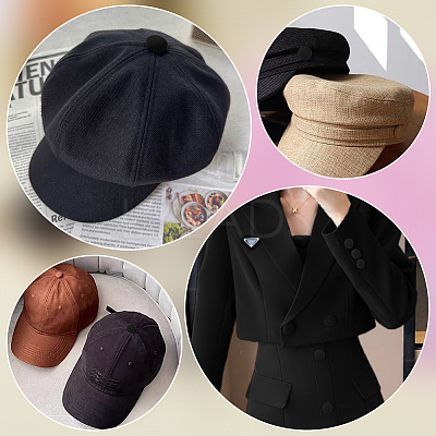 30 Bags Cloth Covered Alloy Buttons BUTT-PH0001-68-1