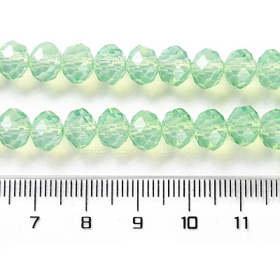 Baking Paint Transparent Glass Beads Strands DGLA-A034-J8MM-D02-1