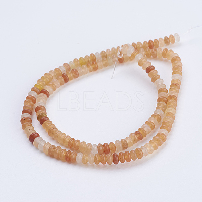 Natural & Synthetic Mixed Stone Beads Strands G-P354-M-4x2mm-1