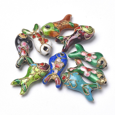 Handmade Cloisonne Beads X-CLB-S006-05-1