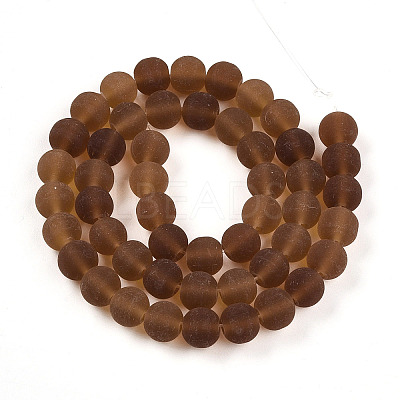 Transparent Glass Beads Strands GLAA-T032-T8mm-MD23-1