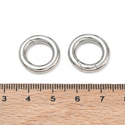 Tarnish Resistant 304 Stainless Steel Spring Gate Rings X-STAS-D070-01P-1