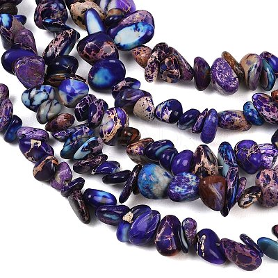 Natural Imperial Jasper Bead Strands G-P444-05I-1