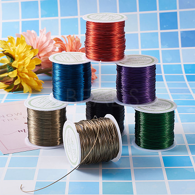 Round Copper Beading Wire for Jewelry Making YS-TAC0004-0.4mm-06-1