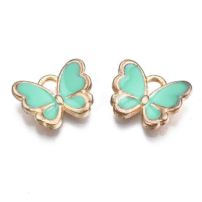 Alloy Enamel Charms X-ENAM-S121-070F-1
