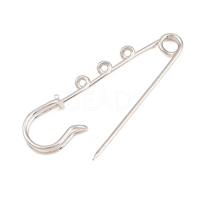 Iron Safety Pins Brooch Findings IFIN-Z005-02P-02-1