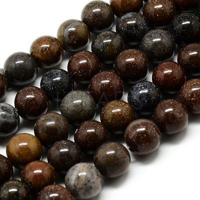 Natural Mookaite Beads Strands G-Q462-48-6mm-1