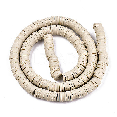Handmade Polymer Clay Beads Strands LS-CLAY-R089-6mm-115-1