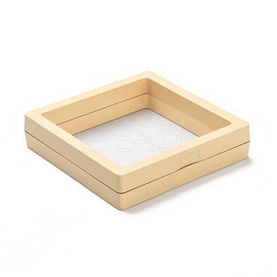 Square Transparent PE Thin Film Suspension Jewelry Display Box CON-D009-01A-01-1