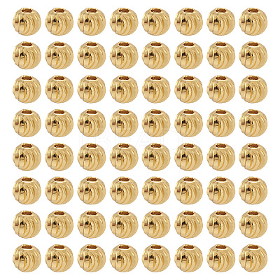 Brass Beads X1-KK-G312-01G-6mm-G-1