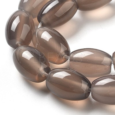 Natural Grey Agate Beads Strands G-B106-B04-01-1